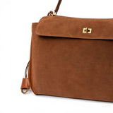 Classic Suede Leather Handbag — Refined design, effortless elegance