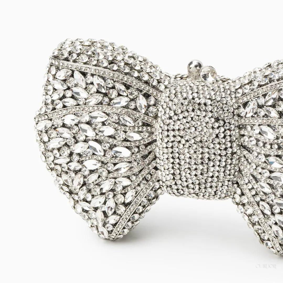 Crystal Bow Clutch – Glamorous Evening Statement Bag