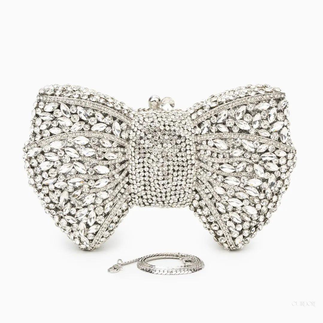 Crystal Bow Clutch – Glamorous Evening Statement Bag