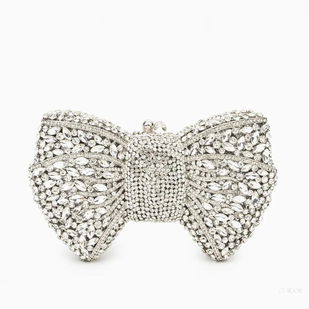 Crystal Bow Clutch – Glamorous Evening Statement Bag