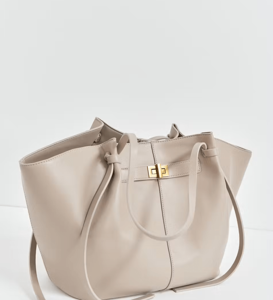 Elegant Structured Shopper Tote — Sophisticated space for your everyday
