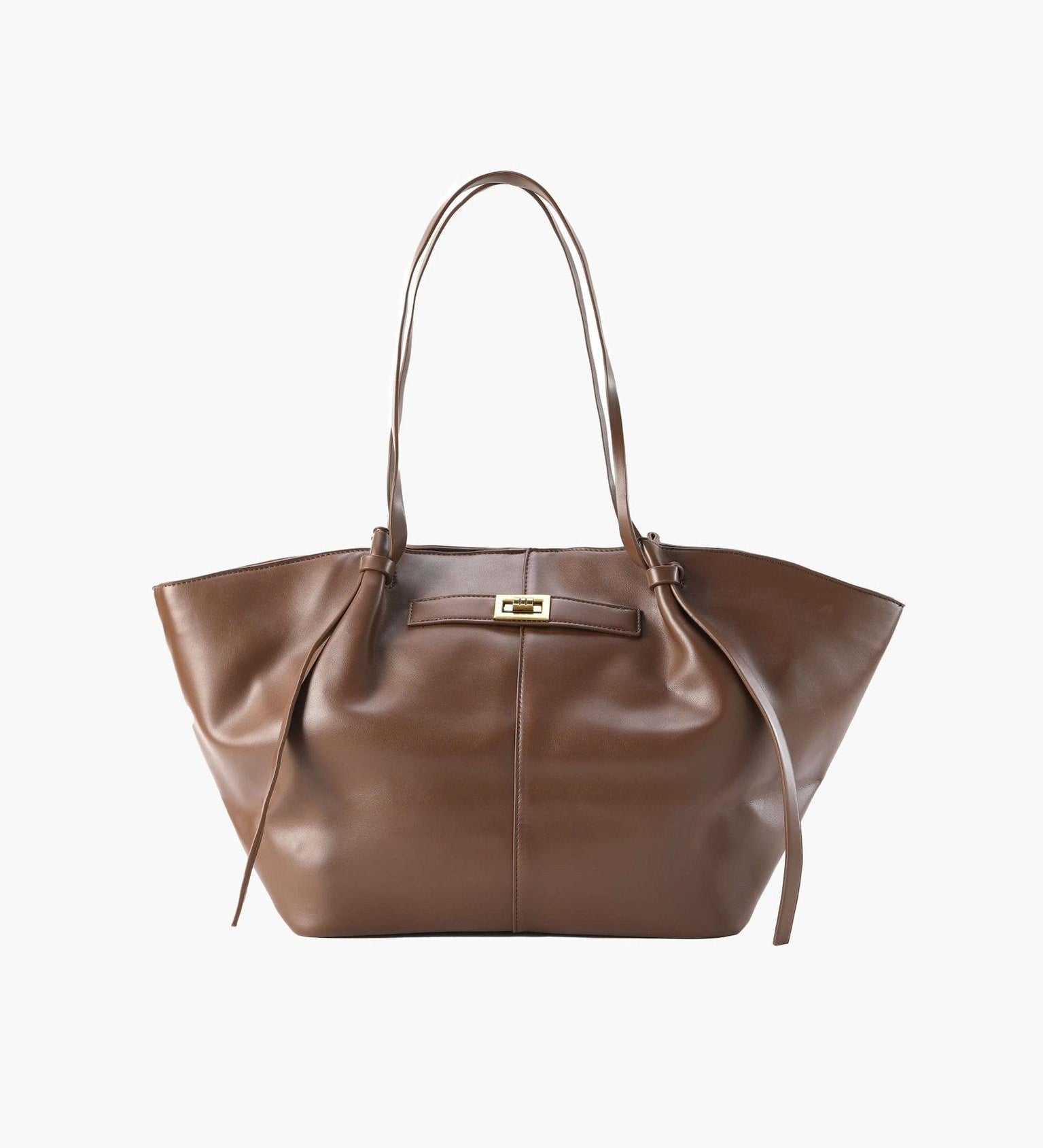 Elegant Structured Shopper Tote — Sophisticated space for your everyday