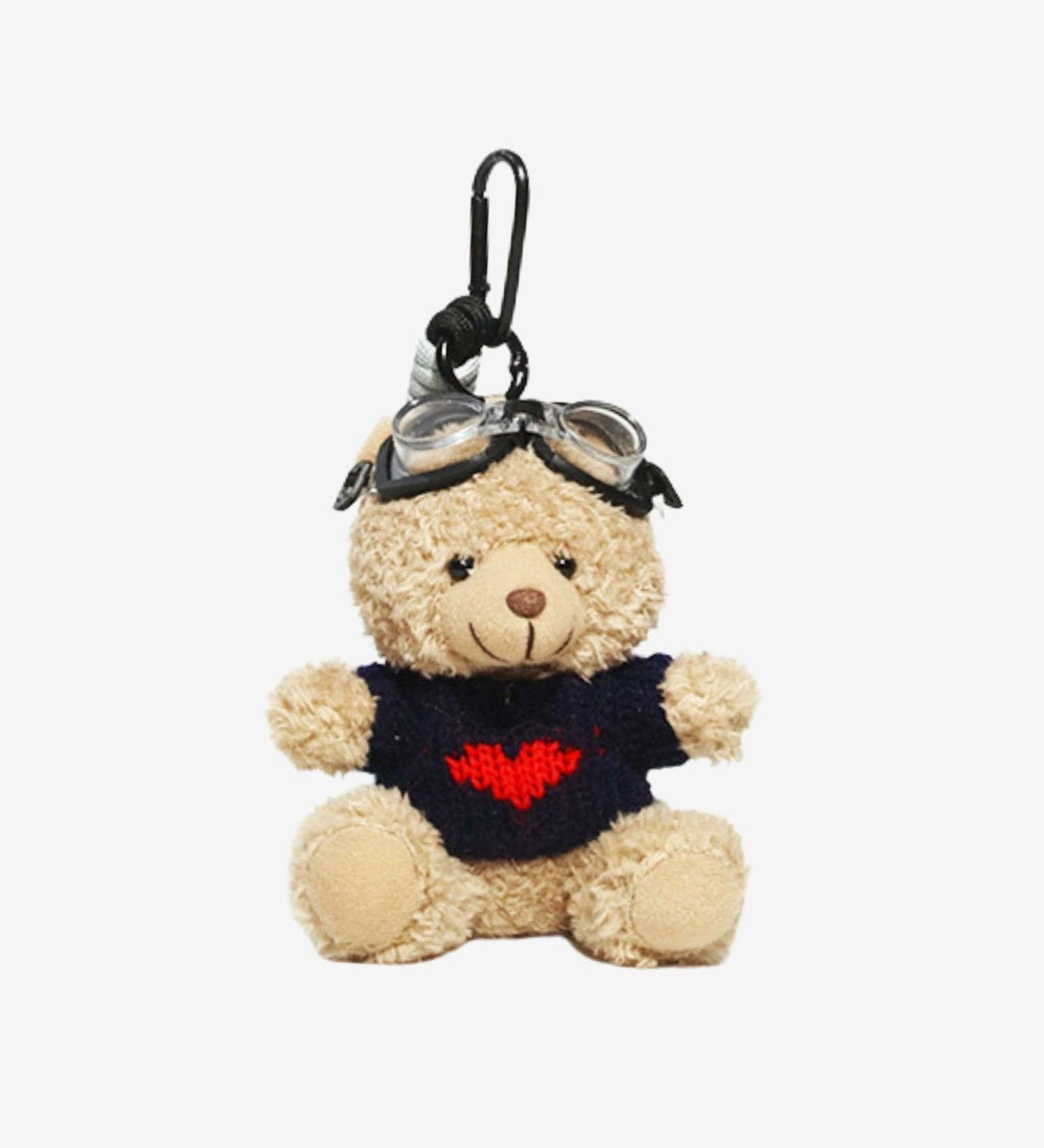 Faelora Aviator Teddy Plush Bagcharm – Adventurous, Cute & Stylish