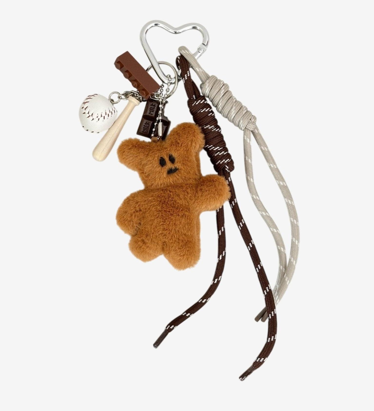 Jorielle Plush Teddy Bear Bagcharm Keychain – Cute & Playful Accessory
