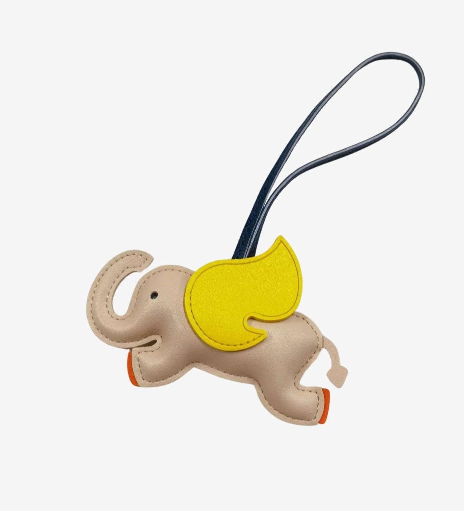 Luthien Flying Elephant Leather Bagcharm – Whimsical Elegance & Playful Luxury