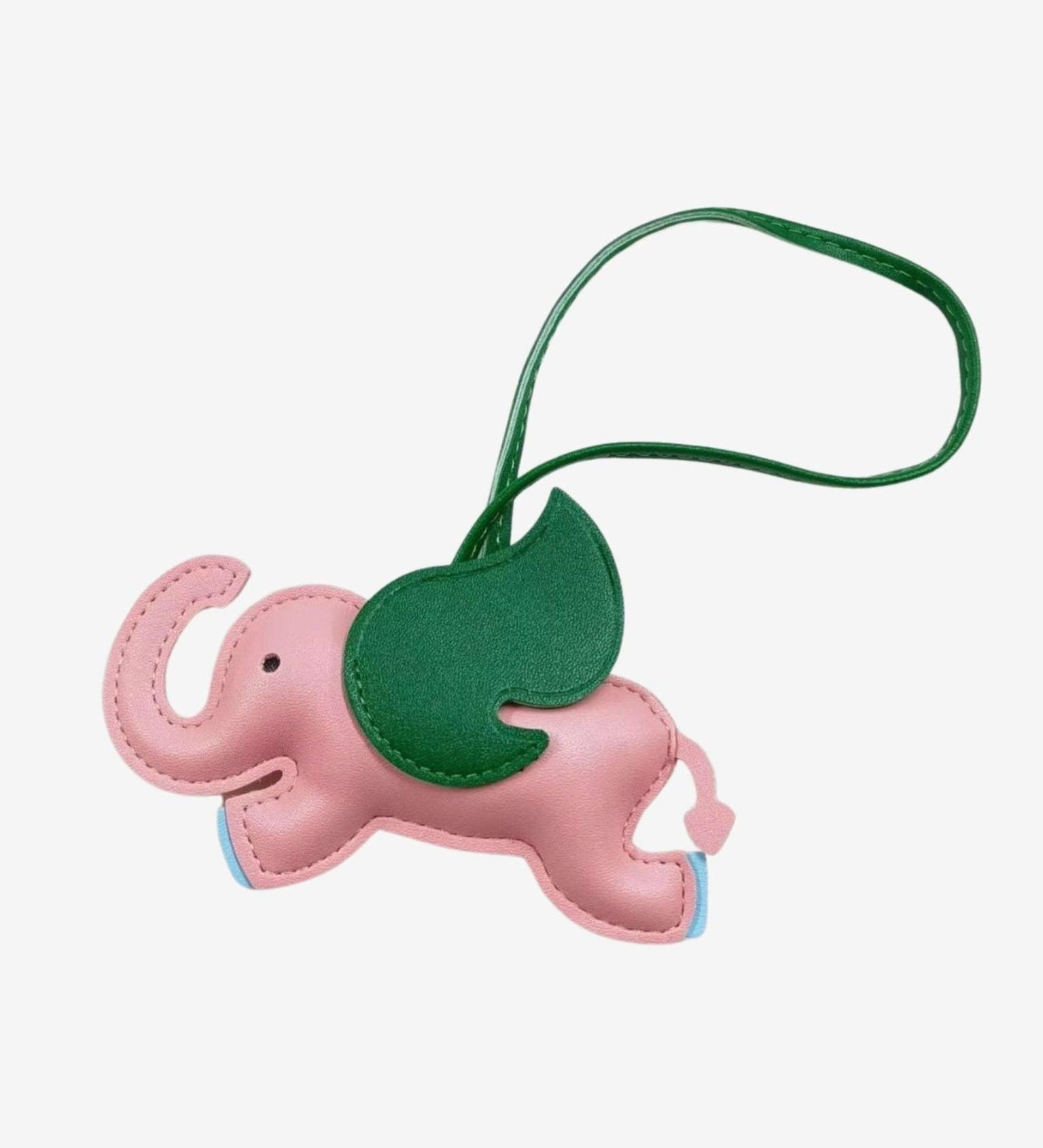 Luthien Flying Elephant Leather Bagcharm – Whimsical Elegance & Playful Luxury