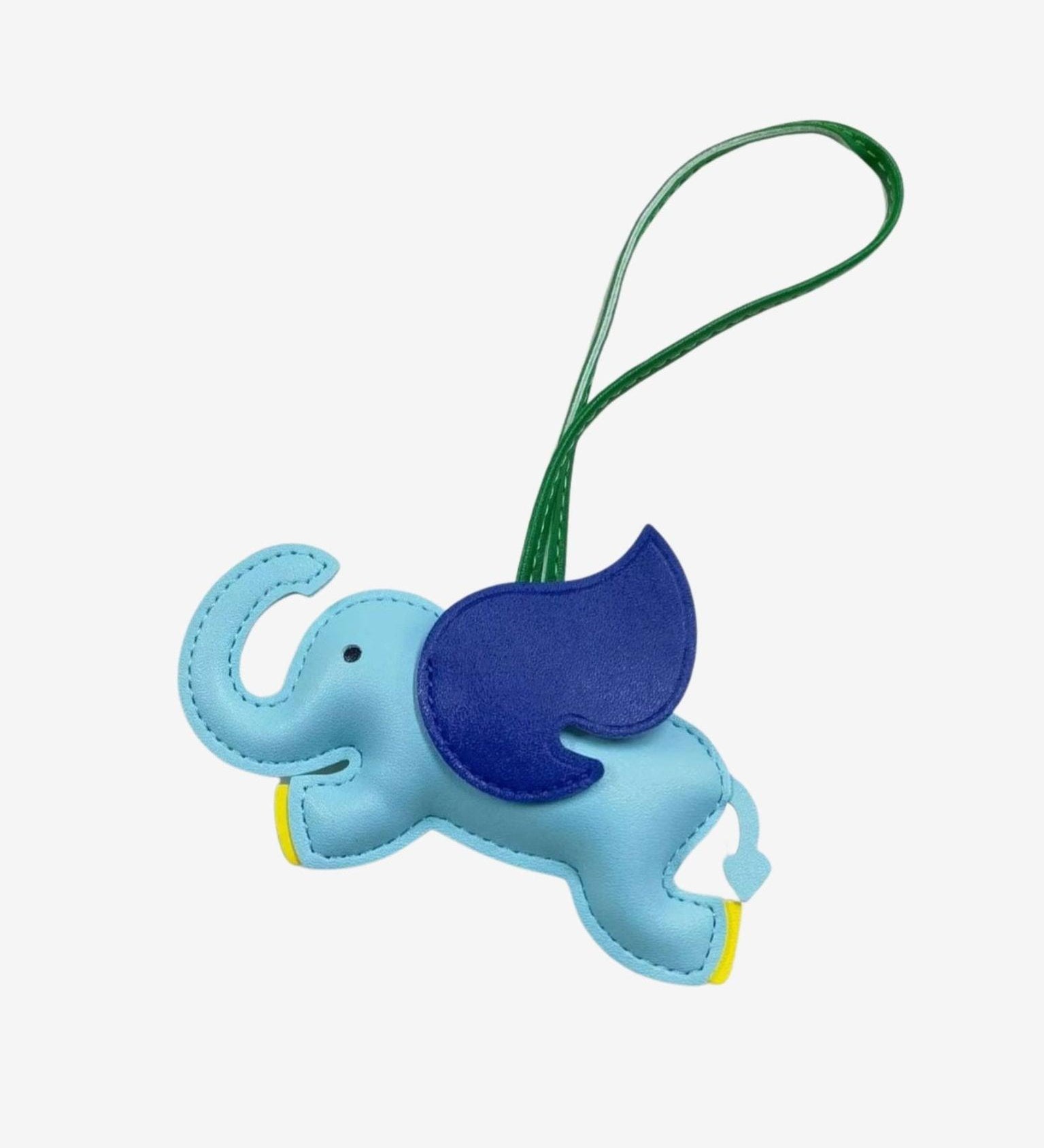 Luthien Flying Elephant Leather Bagcharm – Whimsical Elegance & Playful Luxury