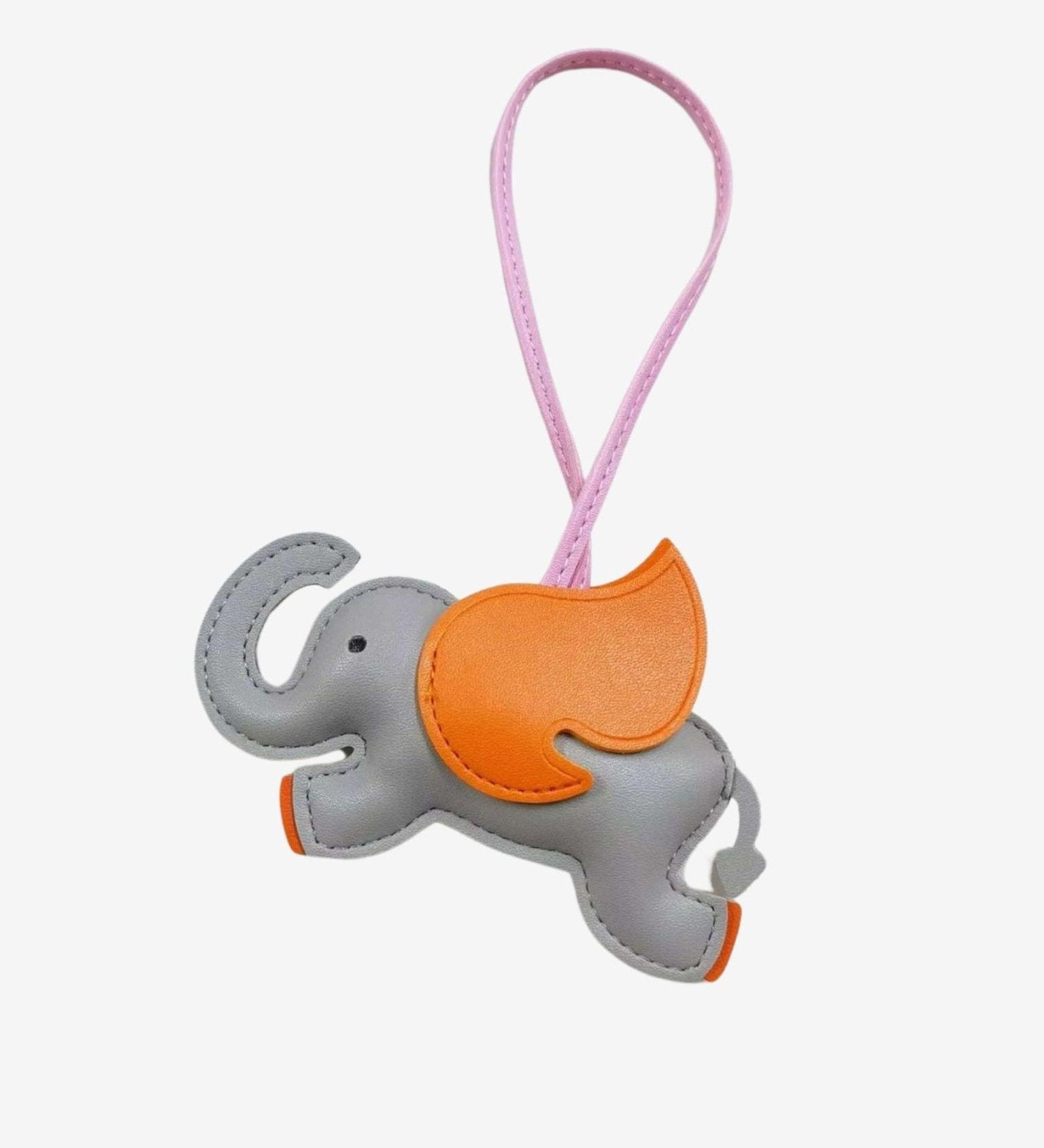 Luthien Flying Elephant Leather Bagcharm – Whimsical Elegance & Playful Luxury