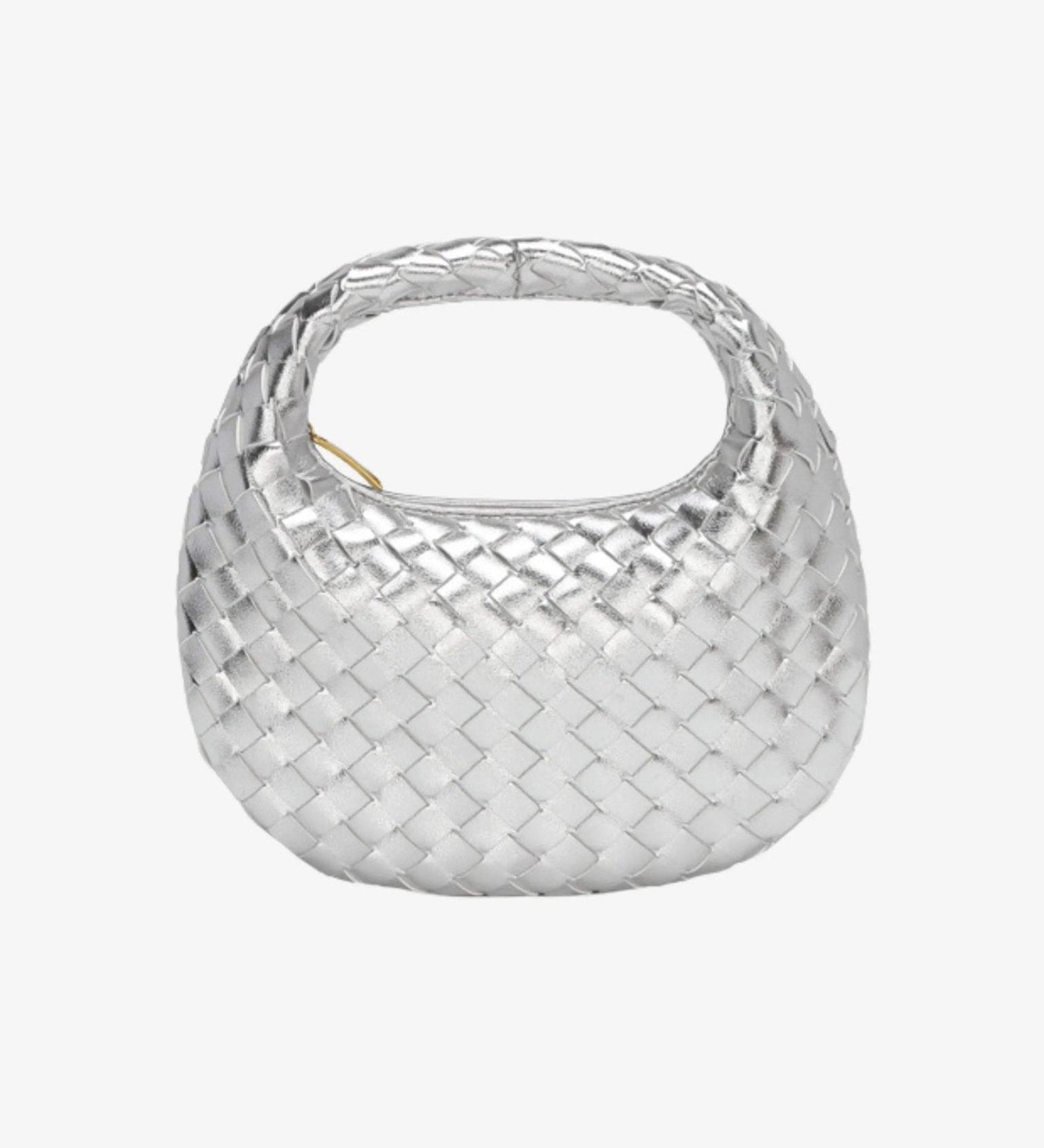 Luxe Woven Handbag – Genuine Leather Designer-Inspired Shoulder Bag for Women