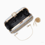 Luxury Gold Crystal Evening Clutch Bag