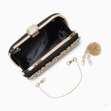Luxury Gold Crystal Evening Clutch Bag