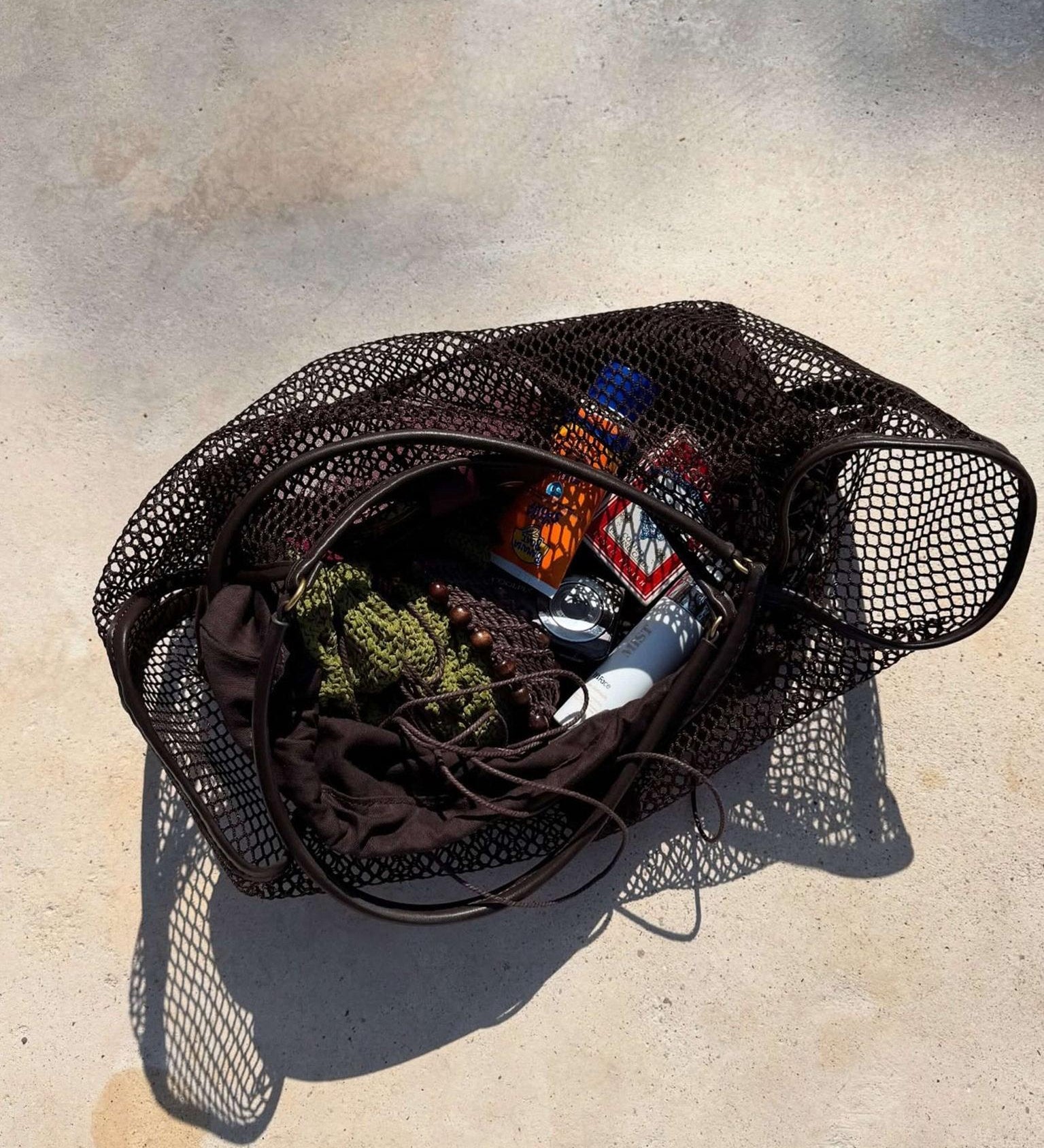 Mesh Shoulder Tote — Lightweight, modern, and effortlessly stylish