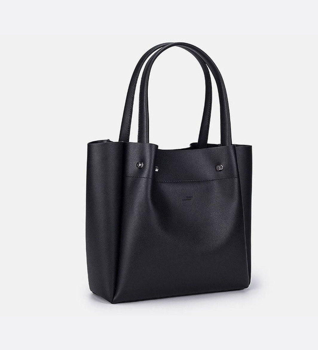 Minimalist Leather Tote Bag – Modern Spacious Everyday Handbag