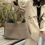 Minimalist Suede Handbag — Minimalist elegance for everyday use