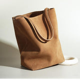 Minimalist Suede Shoulder Bag — Soft texture, timeless simplicity