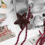 Nivelle Leopard Star Leather Bagcharm – Bold, Stylish & Unique