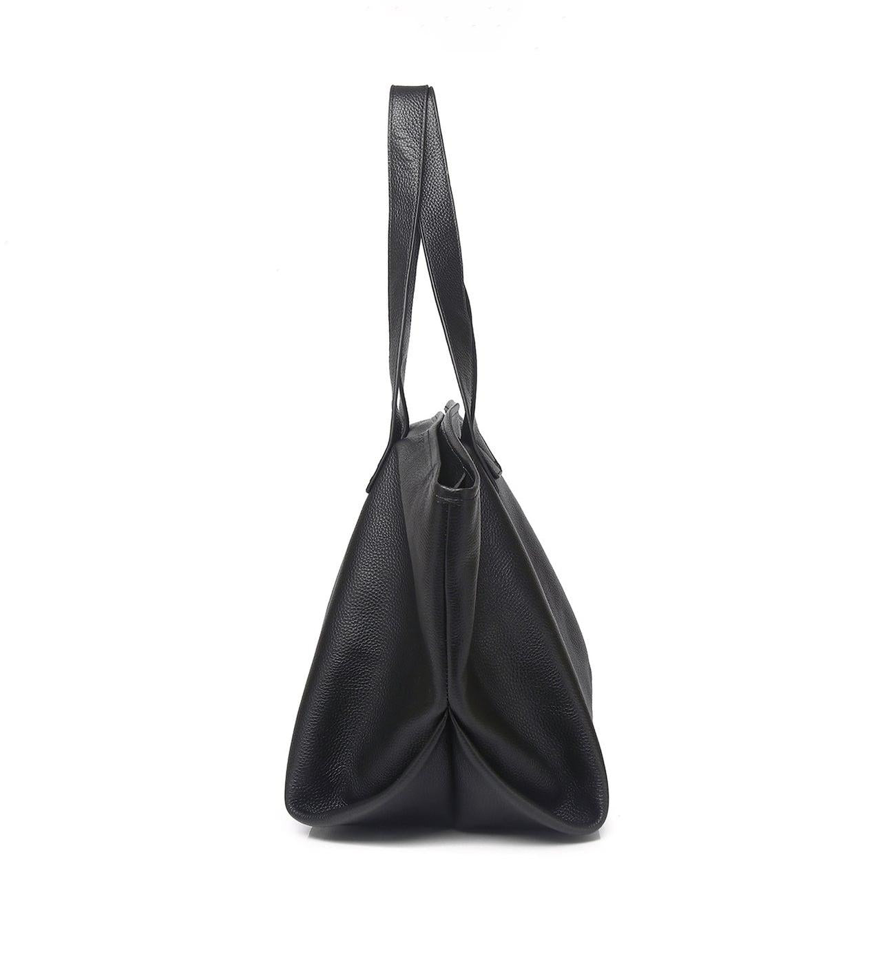 Oversized Leather Tote – Soft Structure & Everyday Carryall