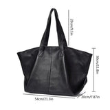 Oversized Leather Tote – Soft Structure & Everyday Carryall