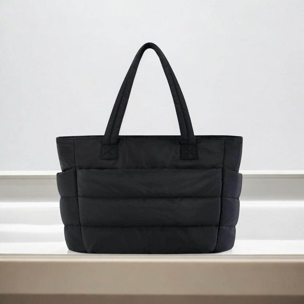Quilted Padded Everyday Handbag – Spacious Shoulder Tote