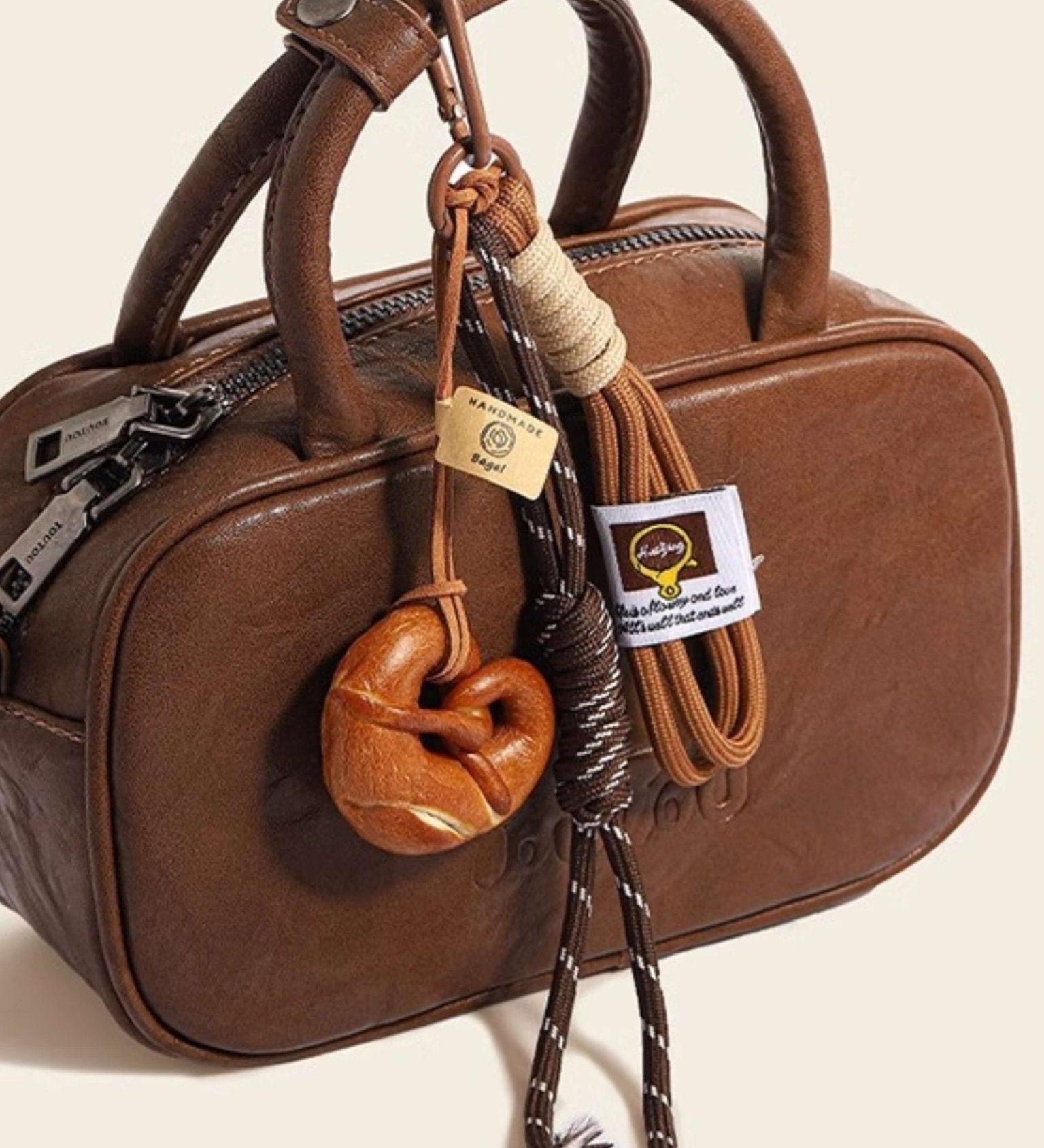Rhiannon | Handcrafted Wooden Knot Bagcharm – Rustic, Artistic & Unique