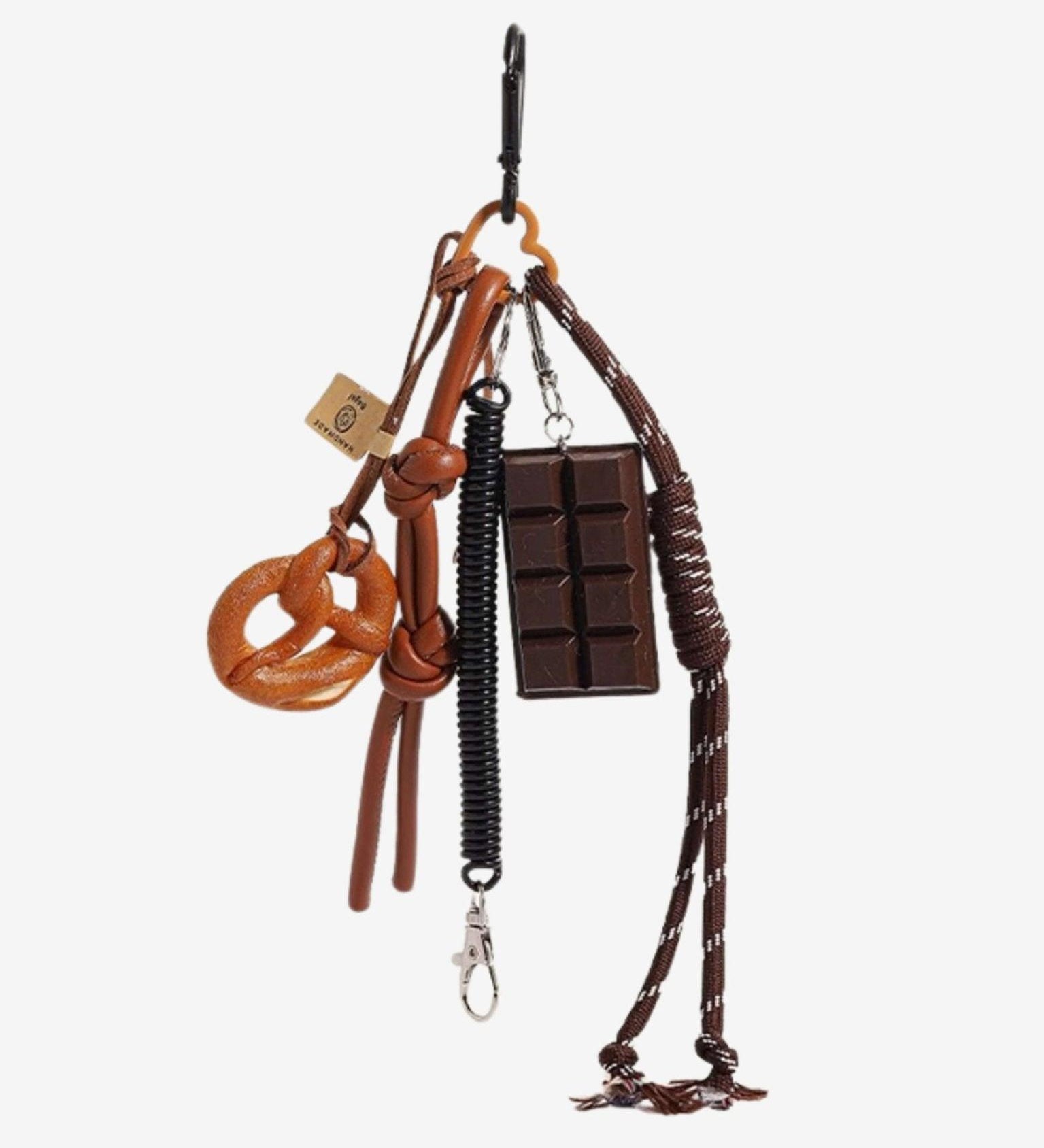 Rhiannon | Handcrafted Wooden Knot Bagcharm – Rustic, Artistic & Unique