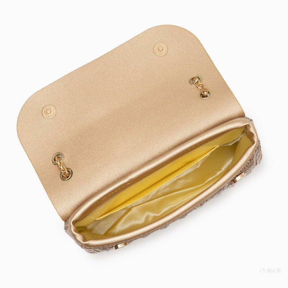 Silver Crystal Embellished Evening Clutch – Glam Chain Shoulder Bag