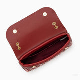 Silver Crystal Embellished Evening Clutch – Glam Chain Shoulder Bag