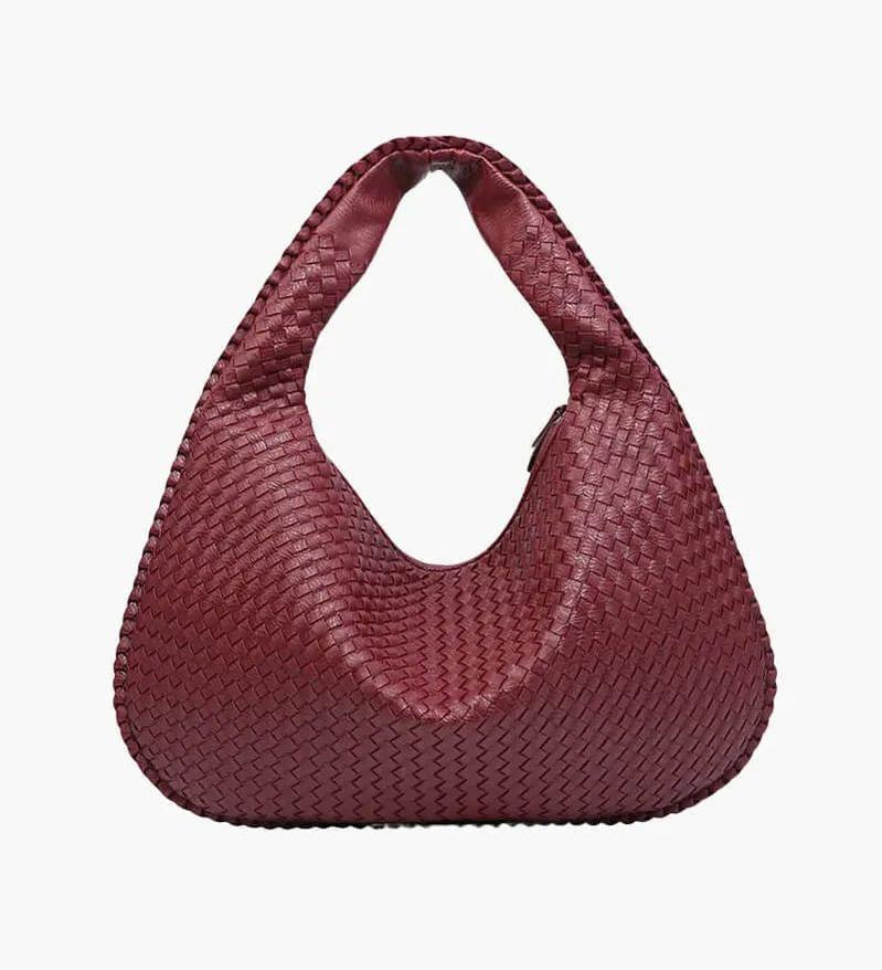 Soft Woven Hobo Shoulder Handbag – Minimalist Everyday Bag