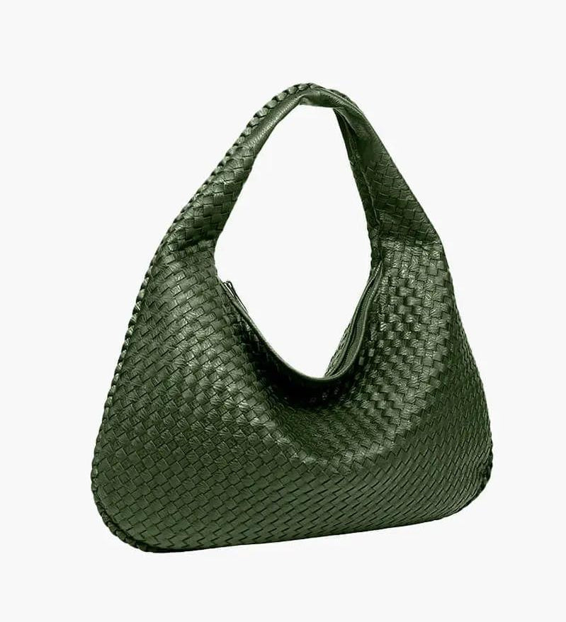 Soft Woven Hobo Shoulder Handbag – Minimalist Everyday Bag