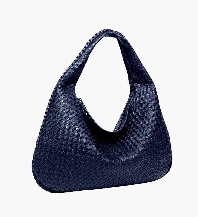 Soft Woven Hobo Shoulder Handbag – Minimalist Everyday Bag