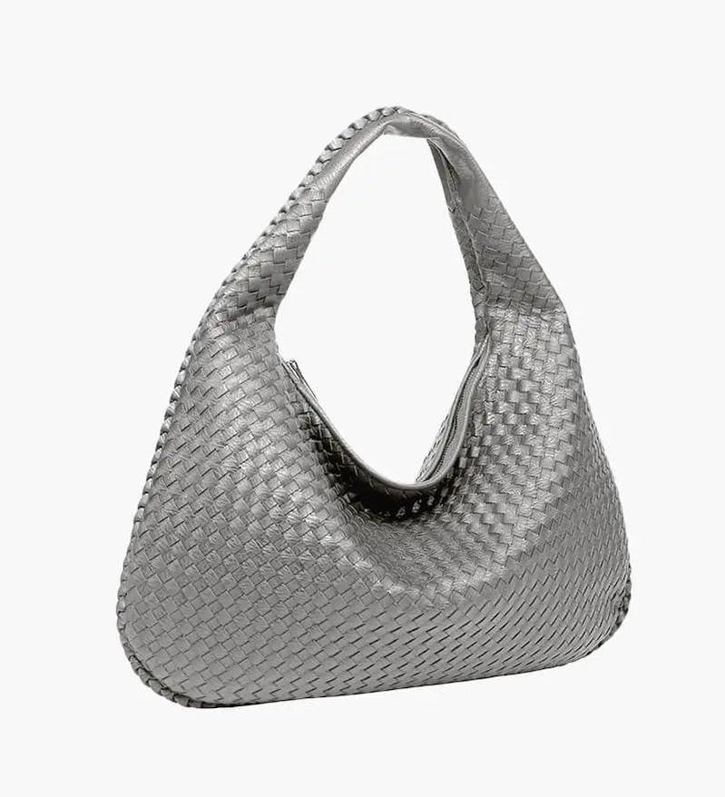 Soft Woven Hobo Shoulder Handbag – Minimalist Everyday Bag