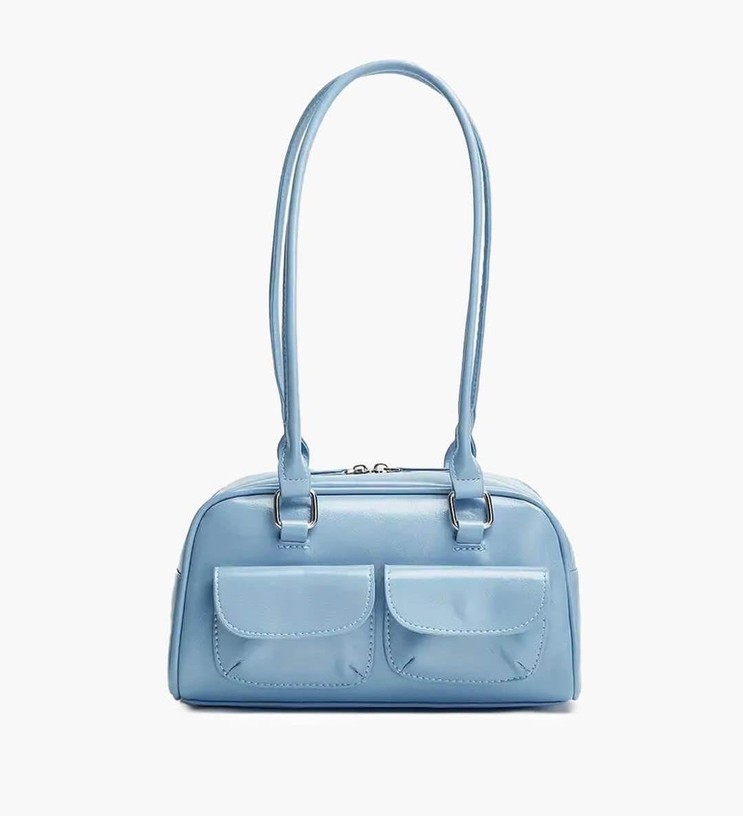 Structured Shoulder Bag with Front Pockets — Sleek, practical, and effortlessly stylish