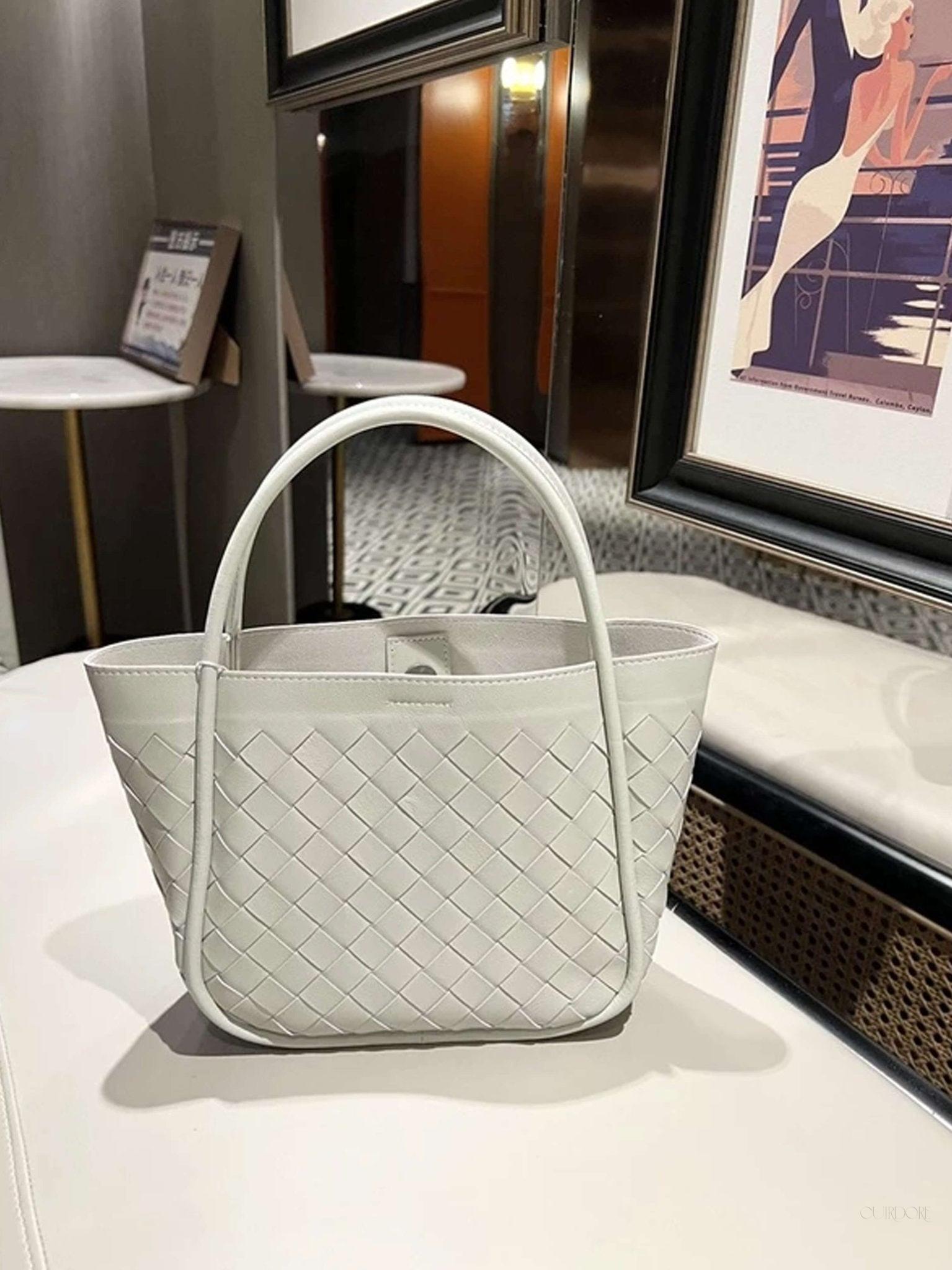 Woven Black Tote Bag — Timeless elegance with everyday functionality