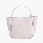 Woven Black Tote Bag — Timeless elegance with everyday functionality