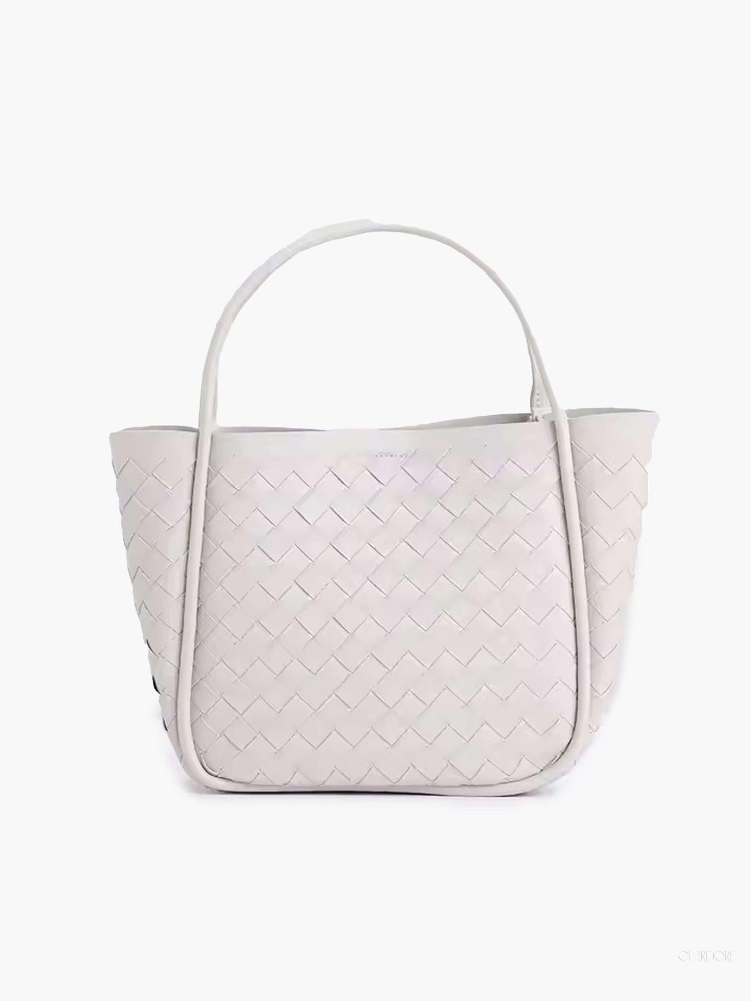 Woven Black Tote Bag — Timeless elegance with everyday functionality