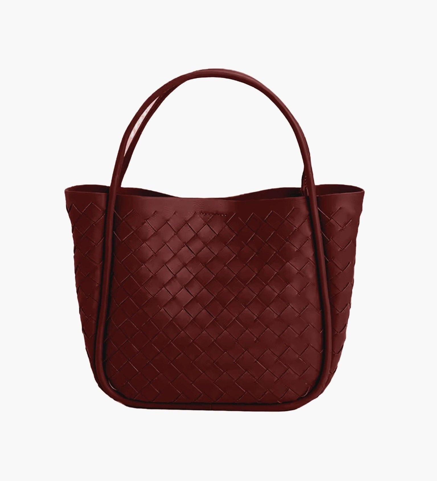 Woven Black Tote Bag — Timeless elegance with everyday functionality