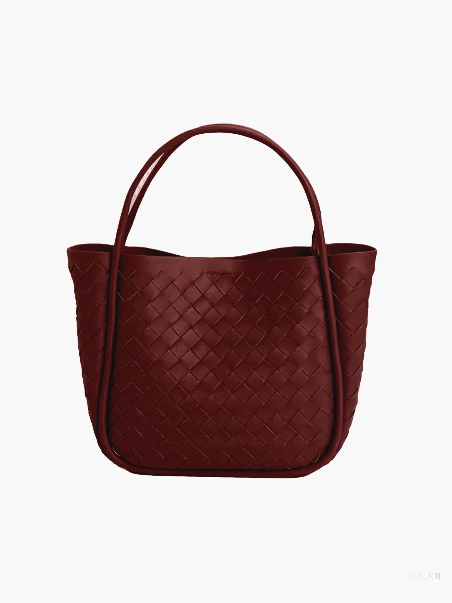 Woven Black Tote Bag — Timeless elegance with everyday functionality