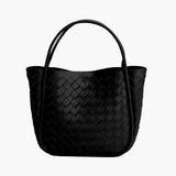 Woven Black Tote Bag — Timeless elegance with everyday functionality