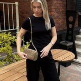 Woven Shoulder Bag — Effortless sophistication with a soft textured finish