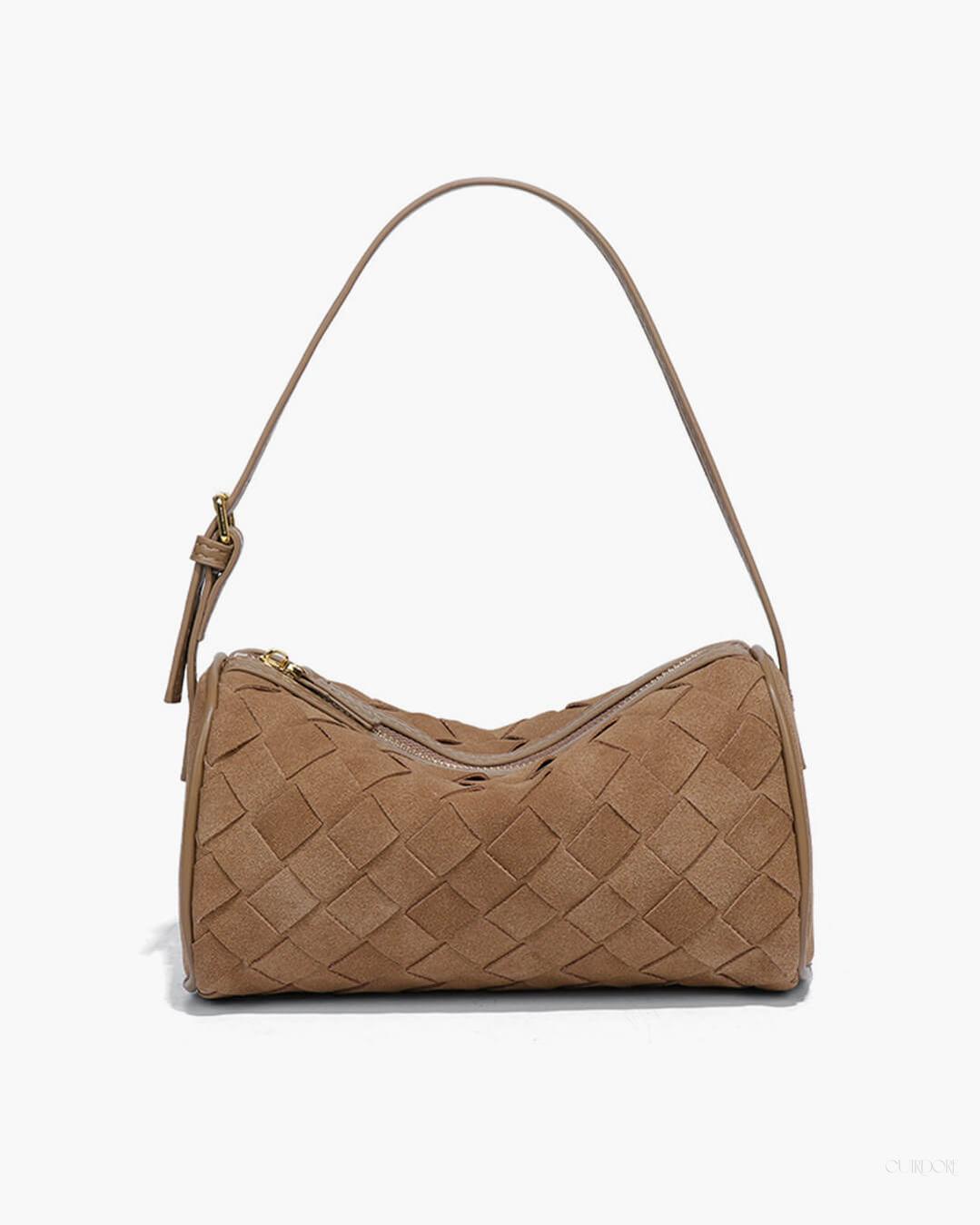 Woven Shoulder Bag — Effortless sophistication with a soft textured finish