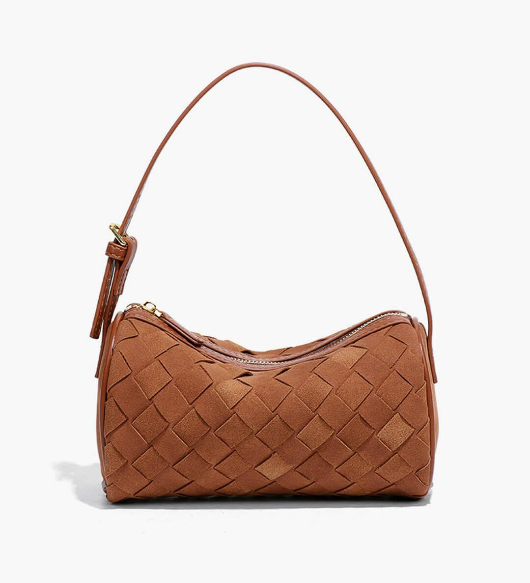 Woven Shoulder Bag — Effortless sophistication with a soft textured finish
