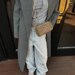 Woven Shoulder Bag — Effortless sophistication with a soft textured finish