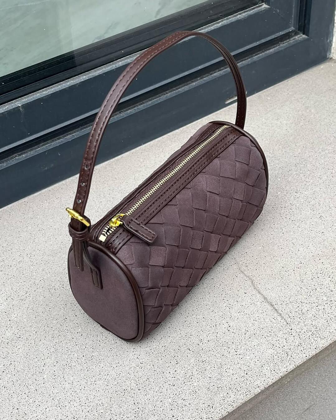 Woven Shoulder Bag — Effortless sophistication with a soft textured finish