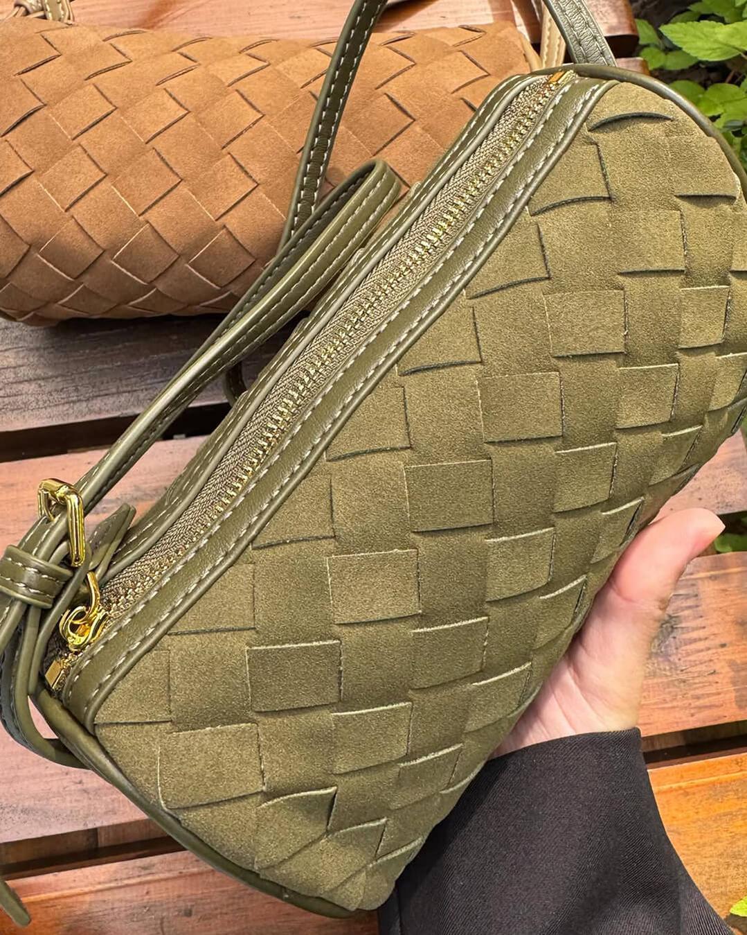 Woven Shoulder Bag — Effortless sophistication with a soft textured finish