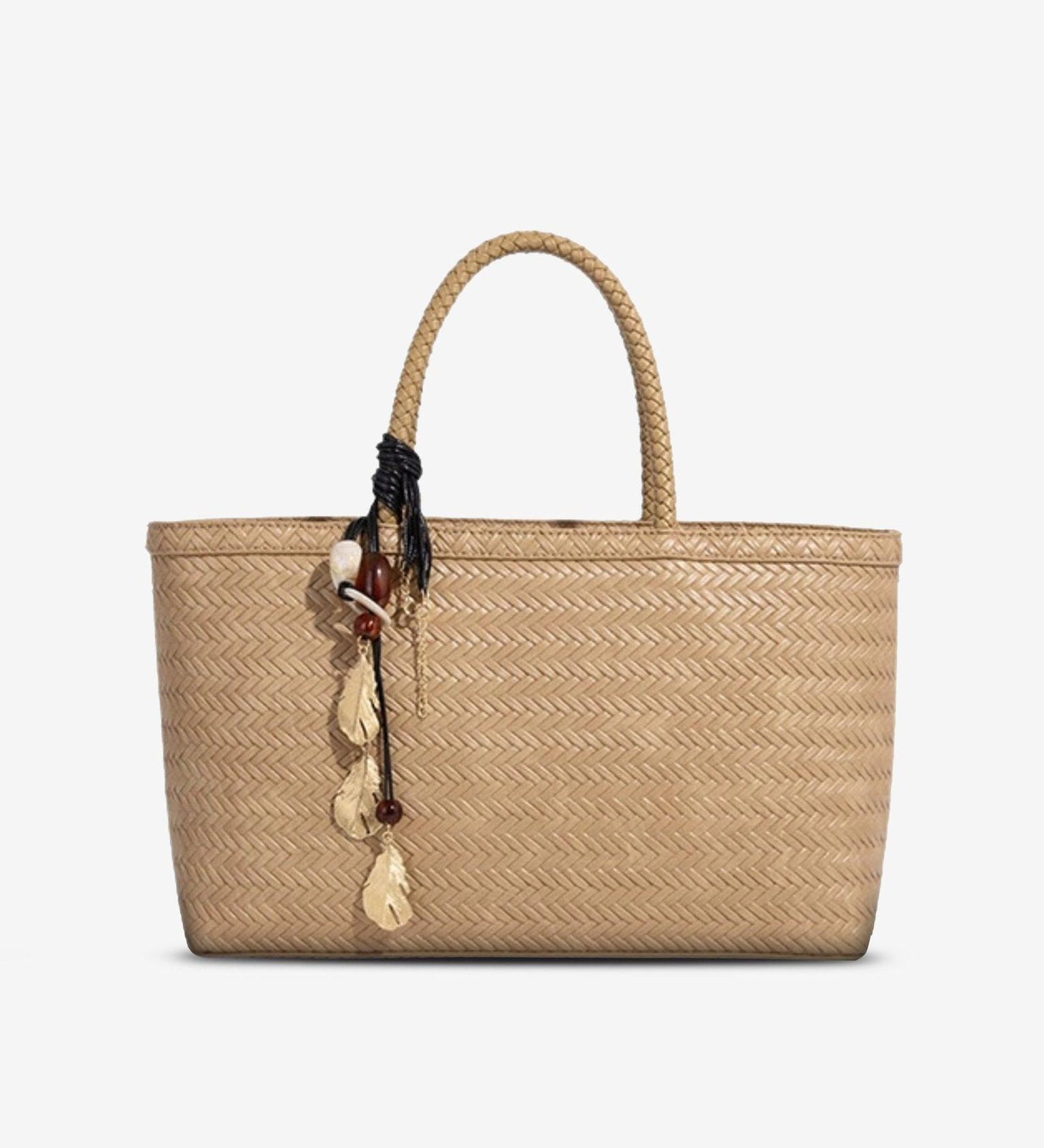 Woven Top-Handle Crossbody Tote – Boho Chic Everyday Handbag