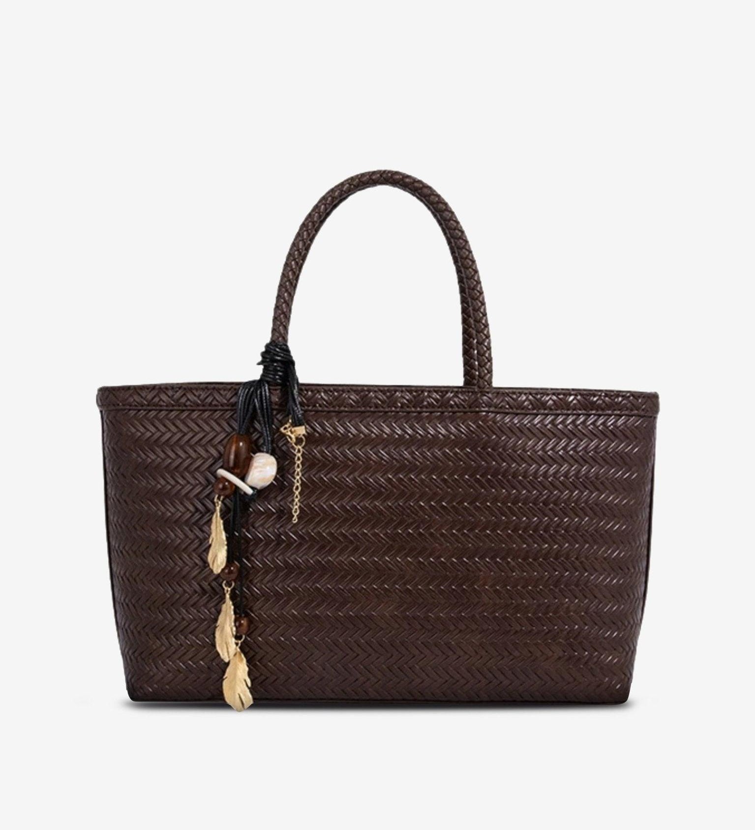 Woven Top-Handle Crossbody Tote – Boho Chic Everyday Handbag